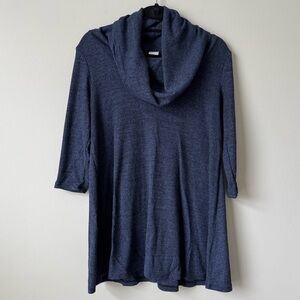 New York & Company Women's Oversized‎ Navy Blue Sweater
